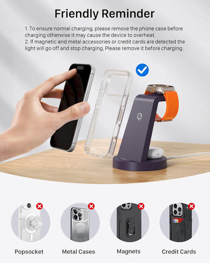 Anlmz 3 in 1 Charging Station - for Apple Multiple Devices