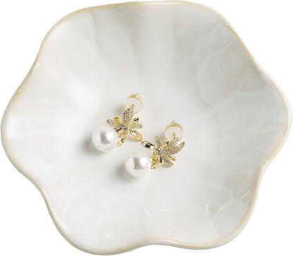Jewelry Dish Tray, Ring Dish, Ceramic Trinket Tray, Key Bowl
