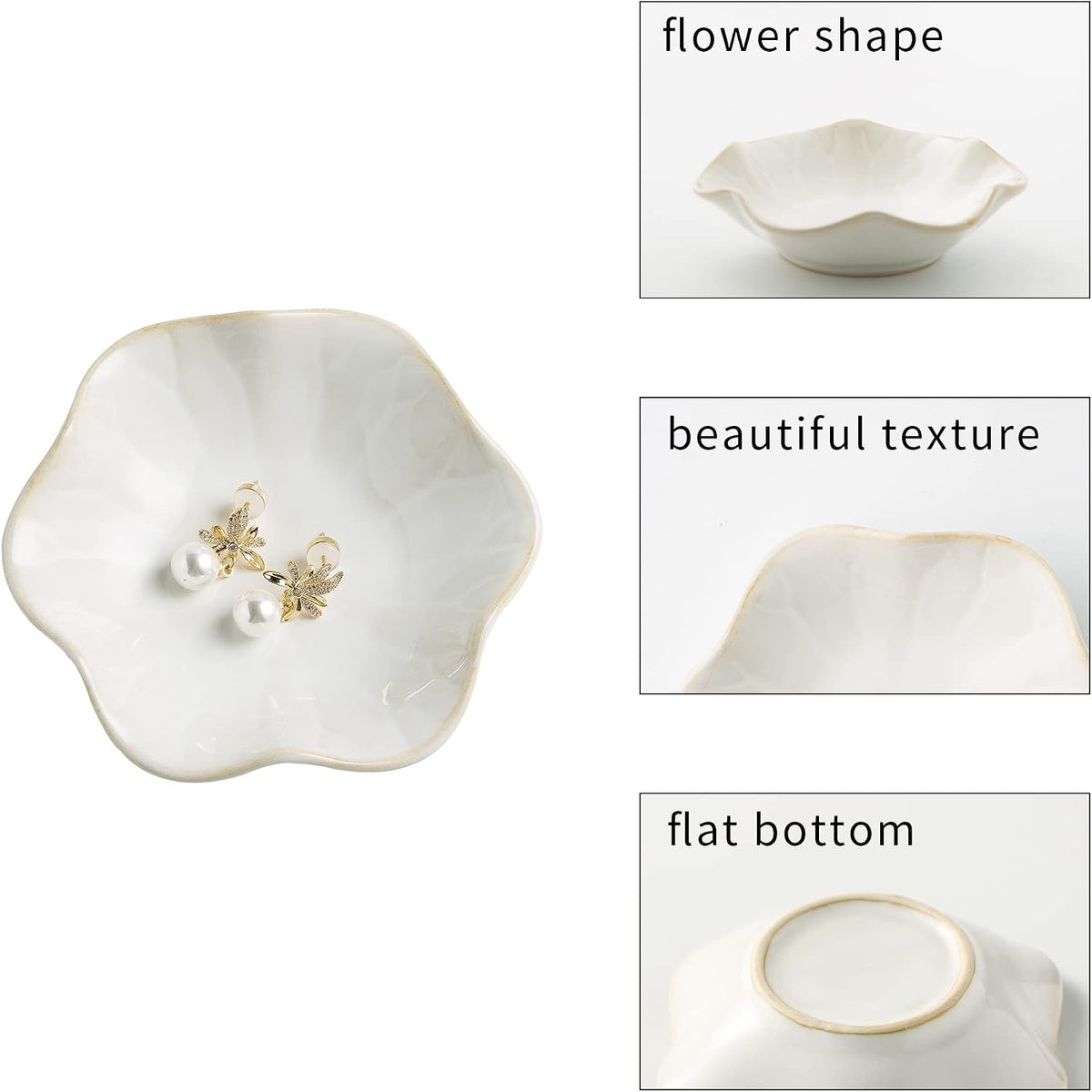 Jewelry Dish Tray, Ring Dish, Ceramic Trinket Tray, Key Bowl