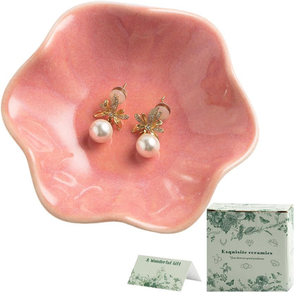 Jewelry Dish Tray, Ring Dish, Ceramic Trinket Tray, Key Bowl