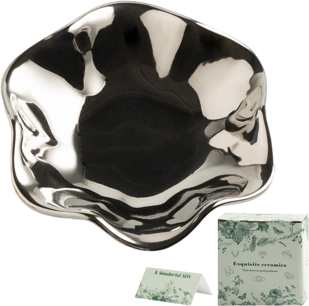 Jewelry Dish Tray, Ring Dish, Ceramic Trinket Tray, Key Bowl