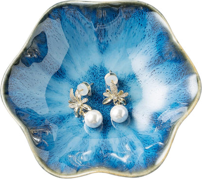 Jewelry Dish Tray, Ring Dish, Ceramic Trinket Tray, Key Bowl