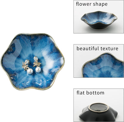 Jewelry Dish Tray, Ring Dish, Ceramic Trinket Tray, Key Bowl