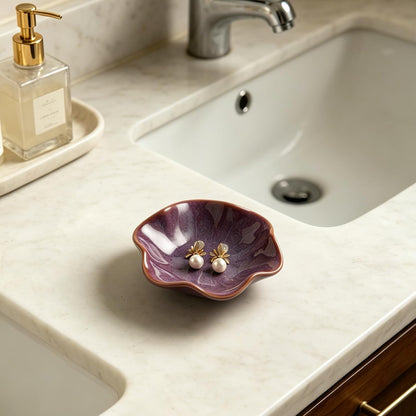 Jewelry Dish Tray, Ring Dish, Ceramic Trinket Tray, Key Bowl