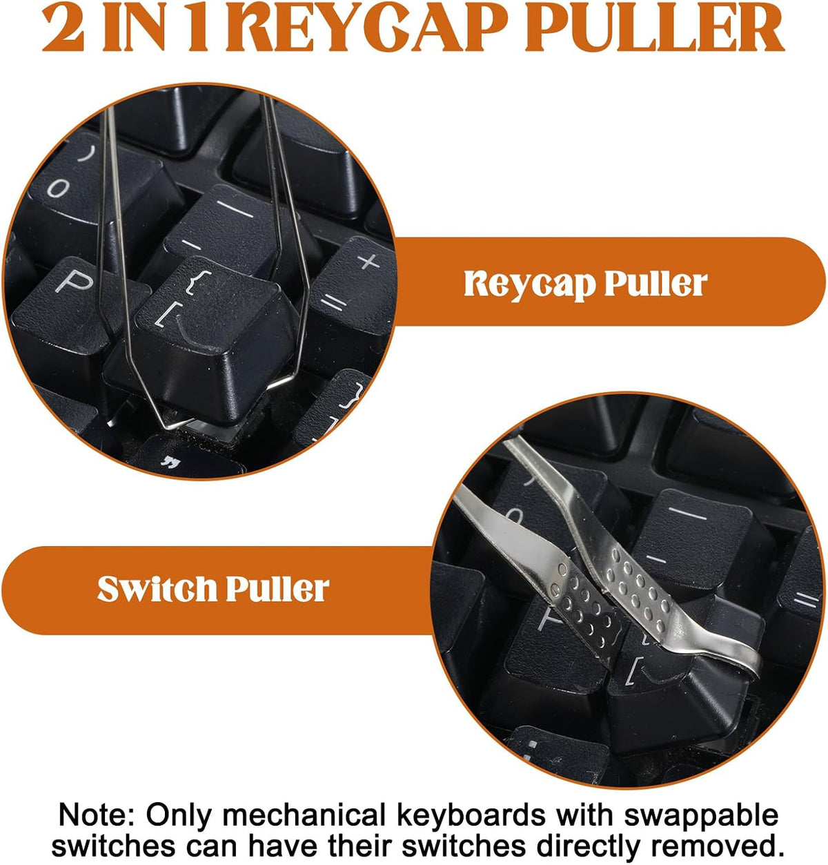 6Pcs Mini Keyboard Cleaning Brushes Kit, with Keycap Puller & Switch Puller PP Handle Nylon Anti Static Cleaning Brush for Computer Keyboard Motherboard Camera Small Space