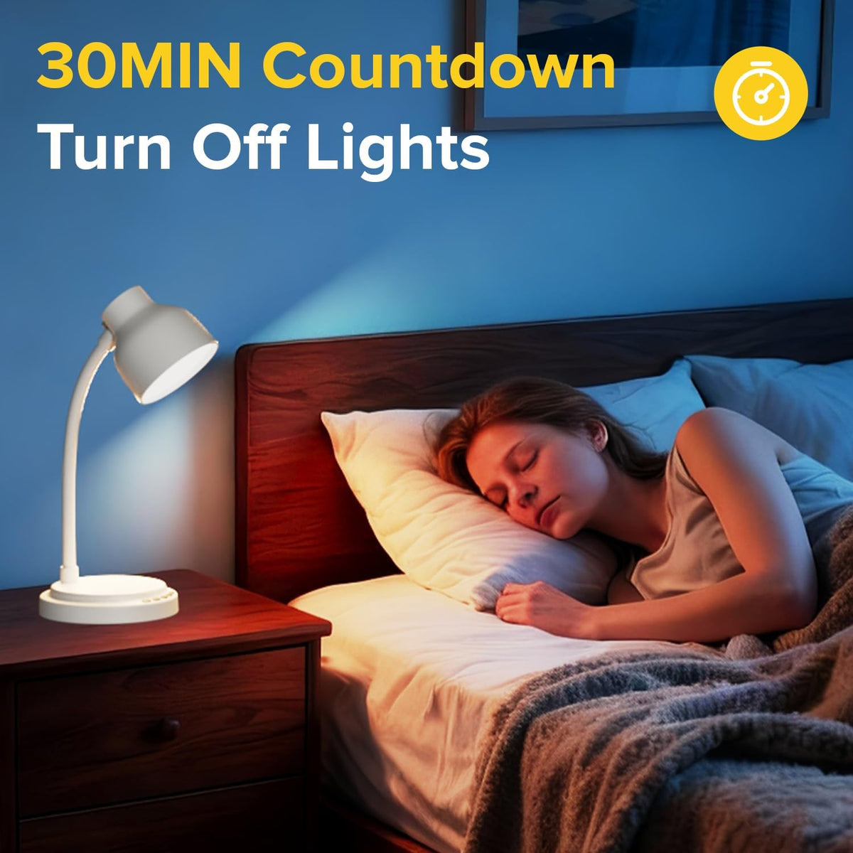 LED Desk Lamp with 96 LEDs,High lumens Table lamp