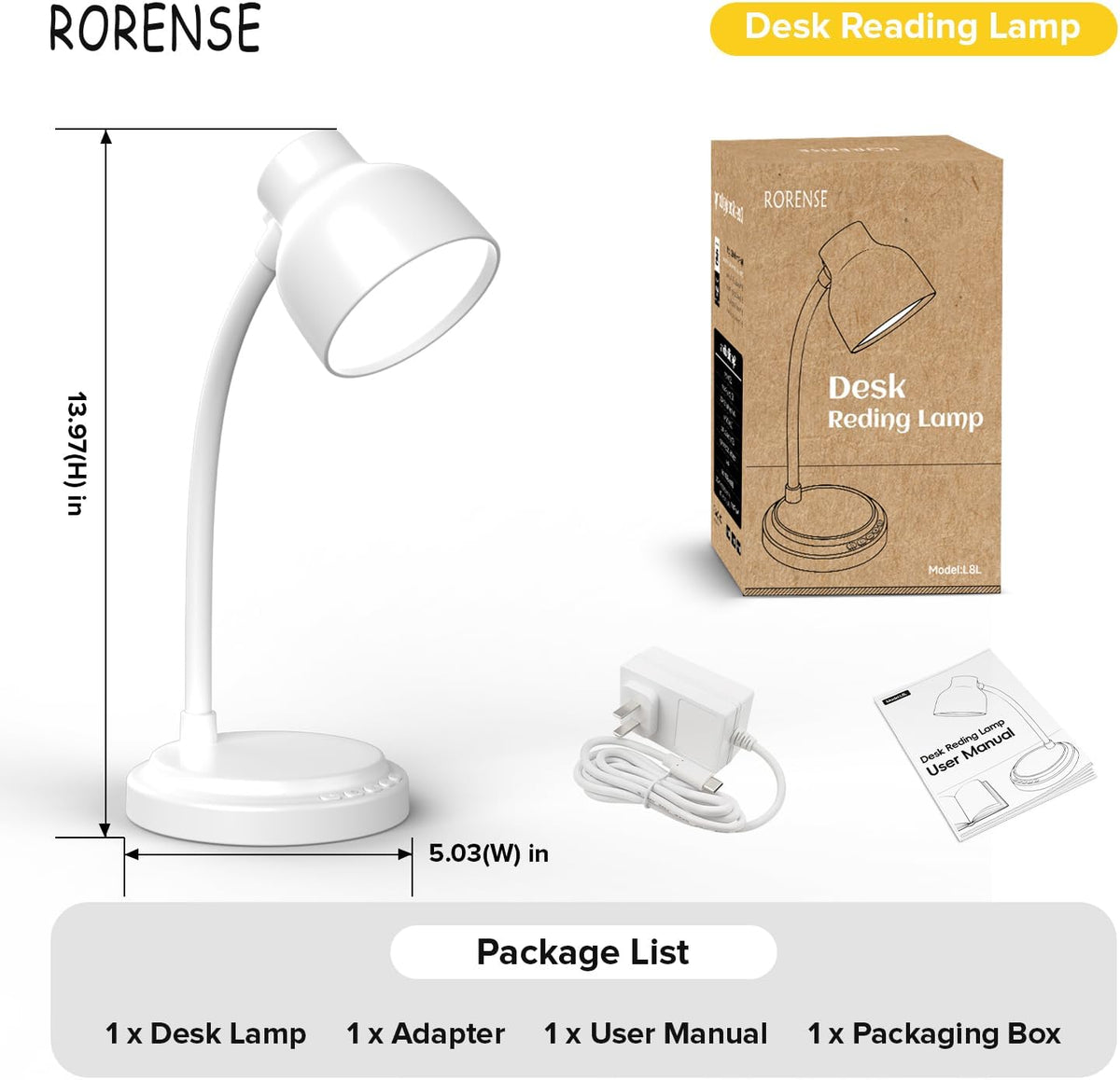 LED Desk Lamp with 96 LEDs,High lumens Table lamp