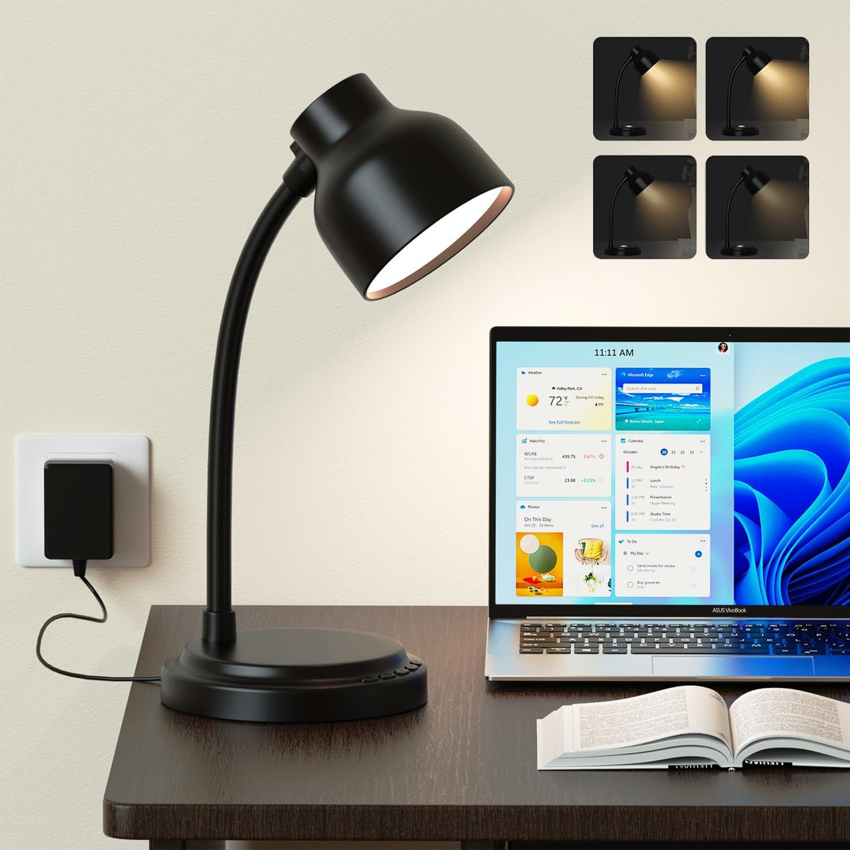 LED Desk Lamp with 96 LEDs,High lumens Table lamp