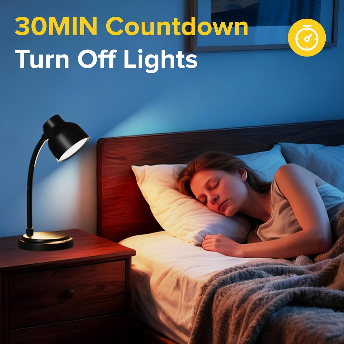 LED Desk Lamp with 96 LEDs,High lumens Table lamp