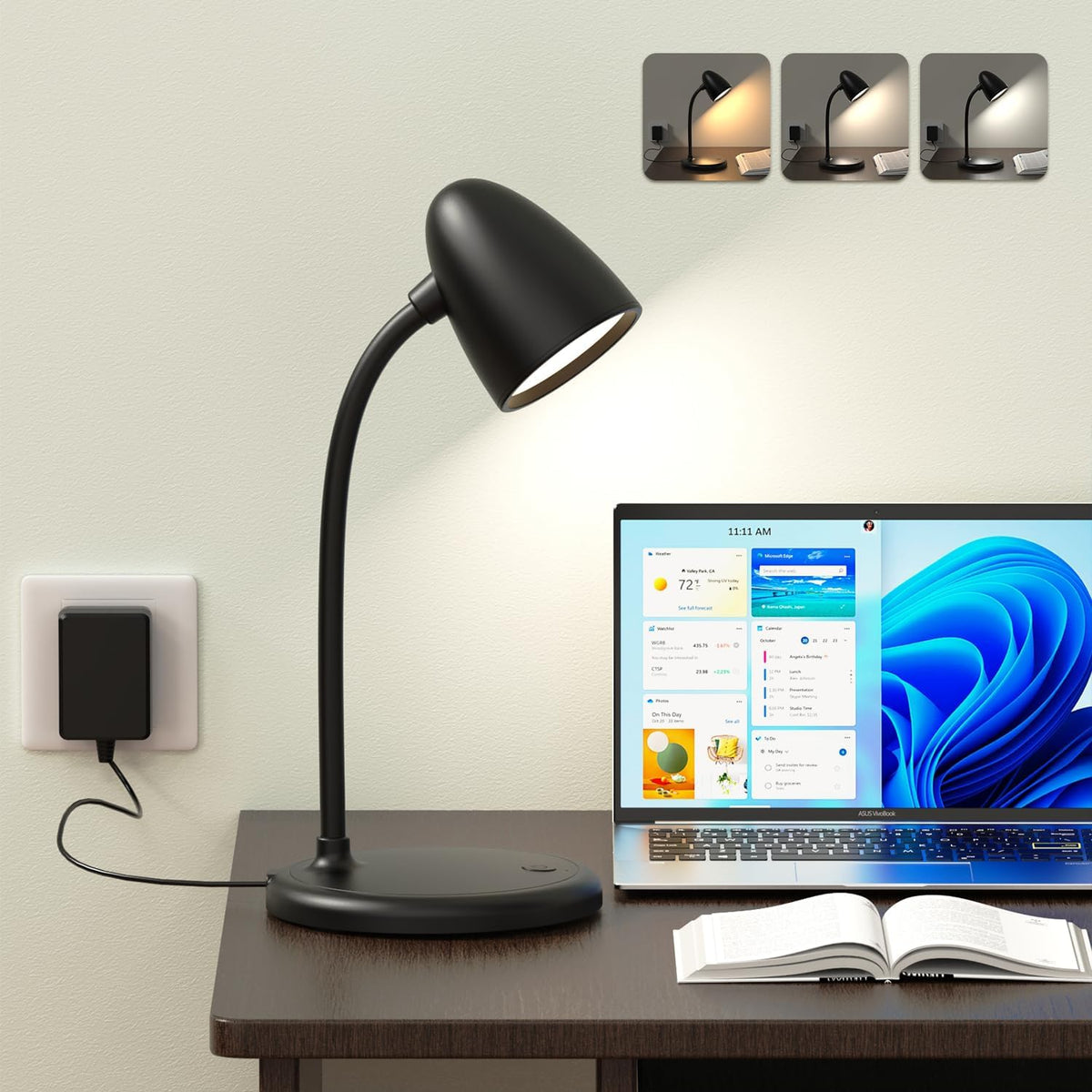 LED Desk Lamp with 96 LEDs,High lumens Table lamp
