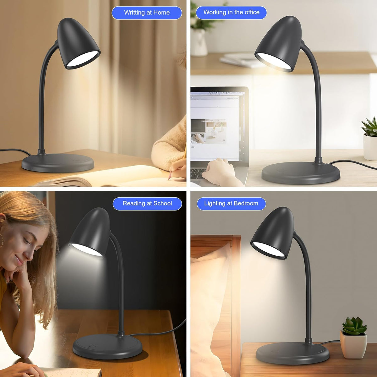 LED Desk Lamp with 96 LEDs,High lumens Table lamp