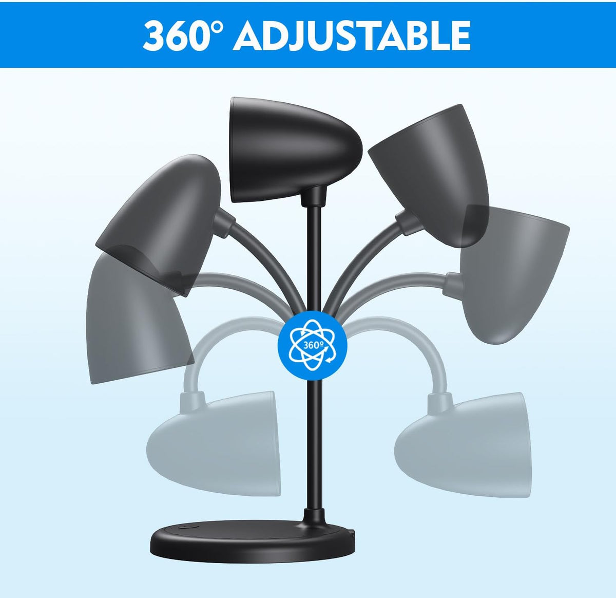 LED Desk Lamp with 96 LEDs,High lumens Table lamp