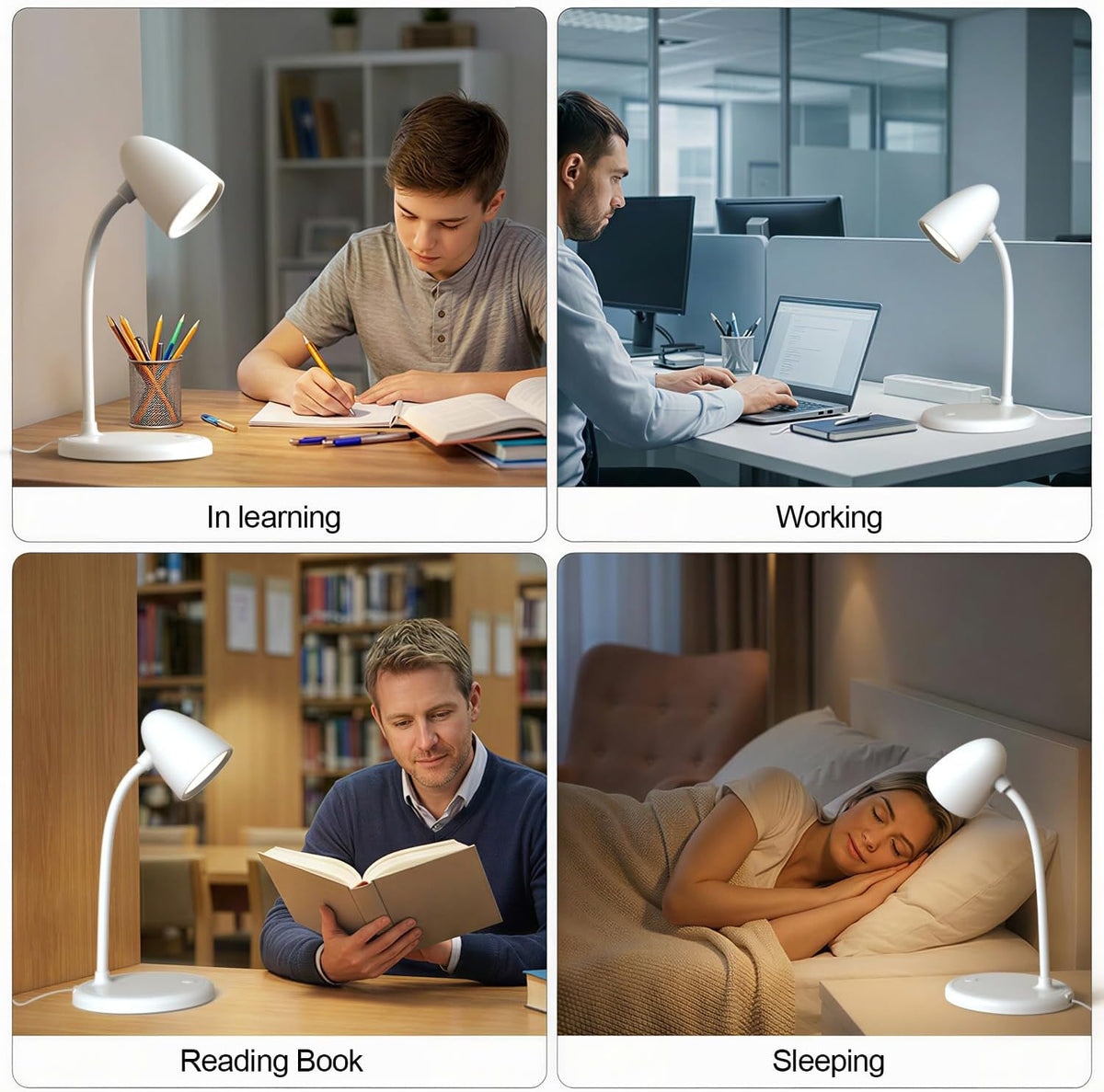 LED Desk Lamp with 96 LEDs,High lumens Table lamp
