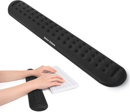 Black Superfine Memory Foam Wrist Rest Soft Gel Ergonomic Mouse Pad Wrist Support for Mouse, Gaming, Computer, Laptop, Office