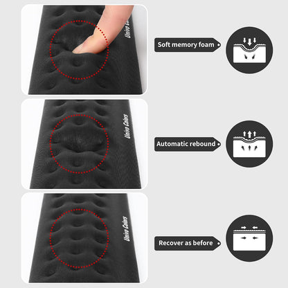 Black Superfine Memory Foam Wrist Rest Soft Gel Ergonomic Mouse Pad Wrist Support for Mouse, Gaming, Computer, Laptop, Office