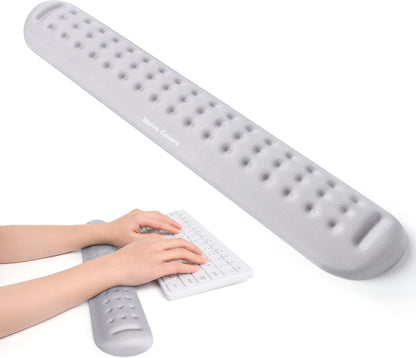 Black Superfine Memory Foam Wrist Rest Soft Gel Ergonomic Mouse Pad Wrist Support for Mouse, Gaming, Computer, Laptop, Office