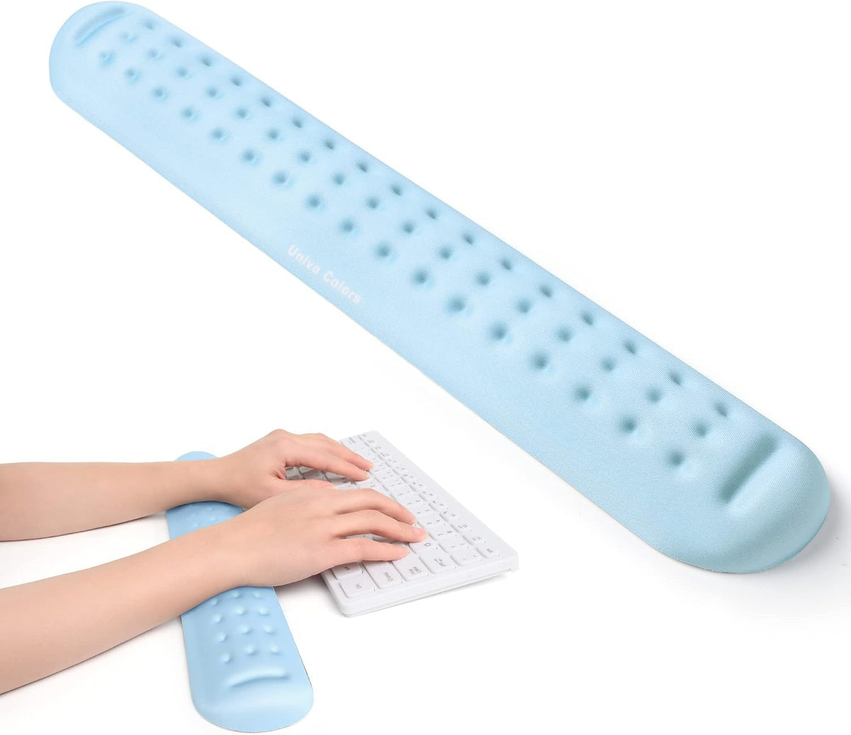 Black Superfine Memory Foam Wrist Rest Soft Gel Ergonomic Mouse Pad Wrist Support for Mouse, Gaming, Computer, Laptop, Office