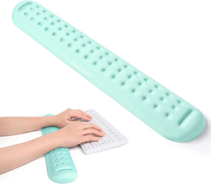 Black Superfine Memory Foam Wrist Rest Soft Gel Ergonomic Mouse Pad Wrist Support for Mouse, Gaming, Computer, Laptop, Office