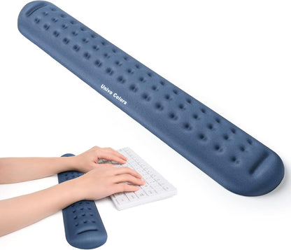 Black Superfine Memory Foam Wrist Rest Soft Gel Ergonomic Mouse Pad Wrist Support for Mouse, Gaming, Computer, Laptop, Office
