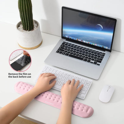 Black Superfine Memory Foam Wrist Rest Soft Gel Ergonomic Mouse Pad Wrist Support for Mouse, Gaming, Computer, Laptop, Office