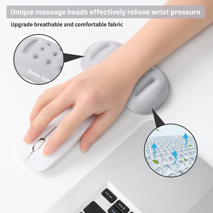 Black Superfine Memory Foam Wrist Rest Soft Gel Ergonomic Mouse Pad Wrist Support for Mouse, Gaming, Computer, Laptop, Office