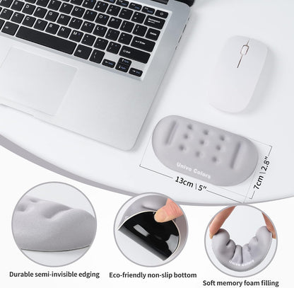 Black Superfine Memory Foam Wrist Rest Soft Gel Ergonomic Mouse Pad Wrist Support for Mouse, Gaming, Computer, Laptop, Office