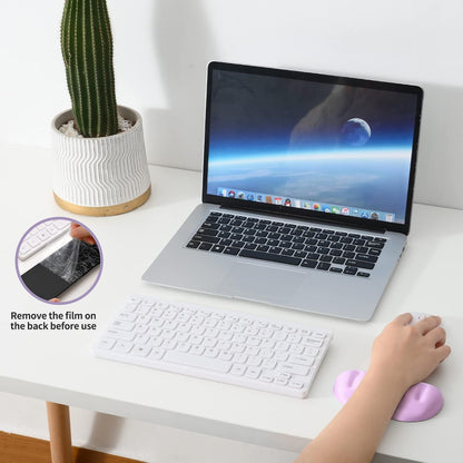 Black Superfine Memory Foam Wrist Rest Soft Gel Ergonomic Mouse Pad Wrist Support for Mouse, Gaming, Computer, Laptop, Office