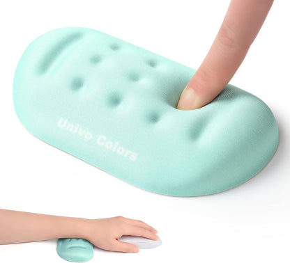 Black Superfine Memory Foam Wrist Rest Soft Gel Ergonomic Mouse Pad Wrist Support for Mouse, Gaming, Computer, Laptop, Office