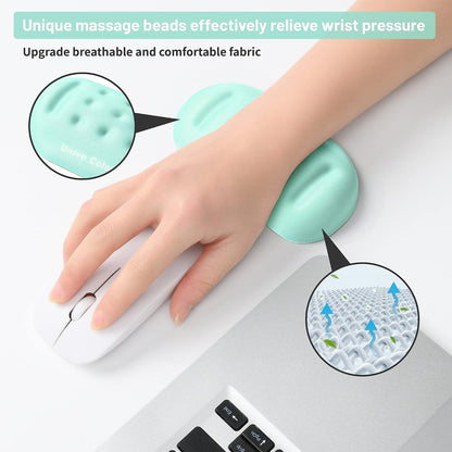 Black Superfine Memory Foam Wrist Rest Soft Gel Ergonomic Mouse Pad Wrist Support for Mouse, Gaming, Computer, Laptop, Office