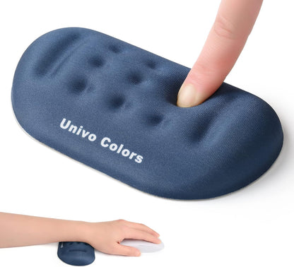 Black Superfine Memory Foam Wrist Rest Soft Gel Ergonomic Mouse Pad Wrist Support for Mouse, Gaming, Computer, Laptop, Office