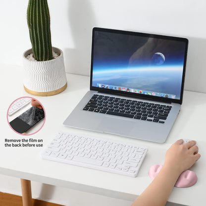 Black Superfine Memory Foam Wrist Rest Soft Gel Ergonomic Mouse Pad Wrist Support for Mouse, Gaming, Computer, Laptop, Office