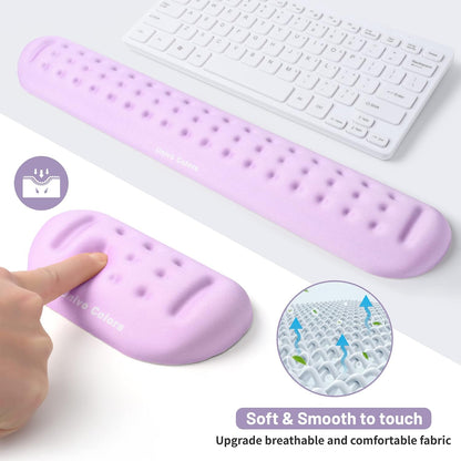 Black Superfine Memory Foam Wrist Rest Soft Gel Ergonomic Mouse Pad Wrist Support for Mouse, Gaming, Computer, Laptop, Office