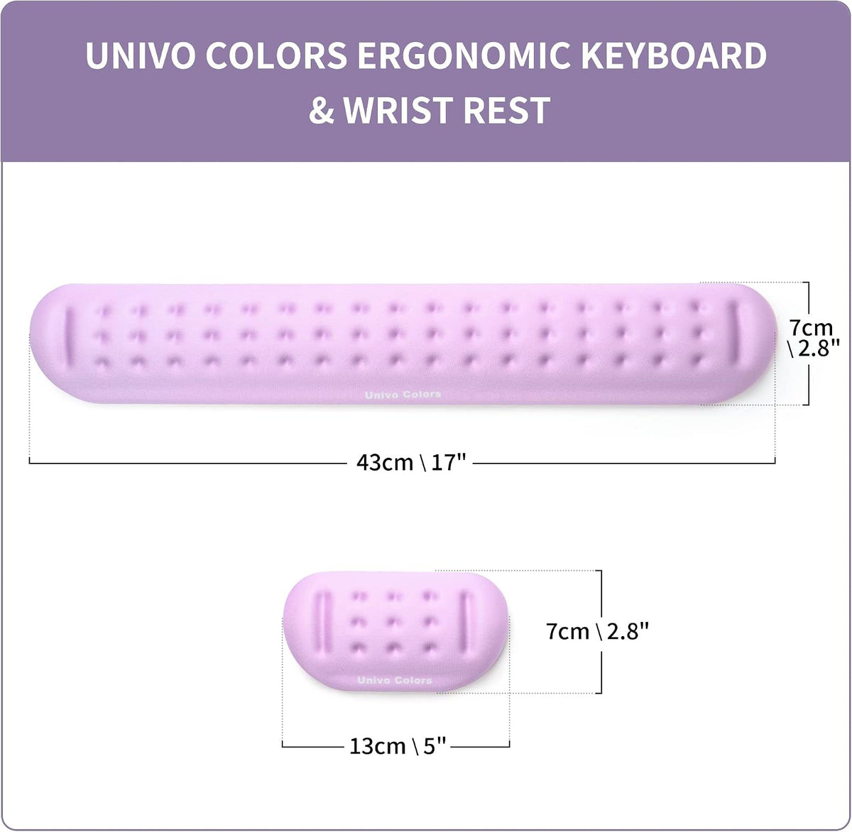 Black Superfine Memory Foam Wrist Rest Soft Gel Ergonomic Mouse Pad Wrist Support for Mouse, Gaming, Computer, Laptop, Office