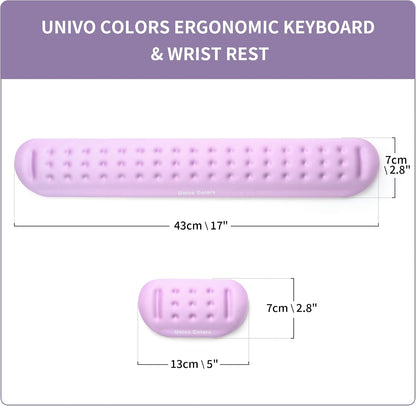 Black Superfine Memory Foam Wrist Rest Soft Gel Ergonomic Mouse Pad Wrist Support for Mouse, Gaming, Computer, Laptop, Office