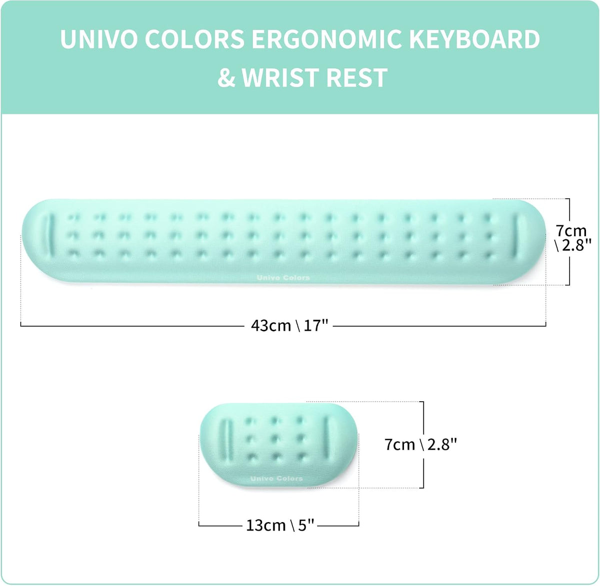 Black Superfine Memory Foam Wrist Rest Soft Gel Ergonomic Mouse Pad Wrist Support for Mouse, Gaming, Computer, Laptop, Office