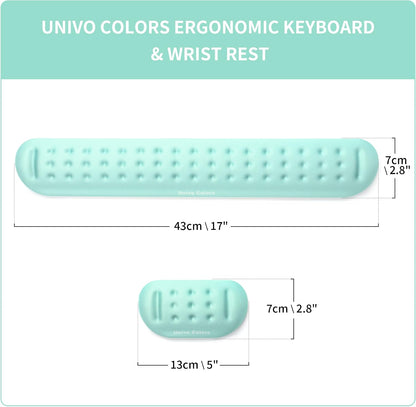 Black Superfine Memory Foam Wrist Rest Soft Gel Ergonomic Mouse Pad Wrist Support for Mouse, Gaming, Computer, Laptop, Office