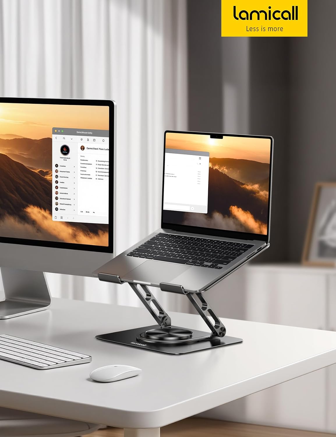 Aluminum Laptop Stand for Desk for MacBook Neo Air Pro 10-17.3''