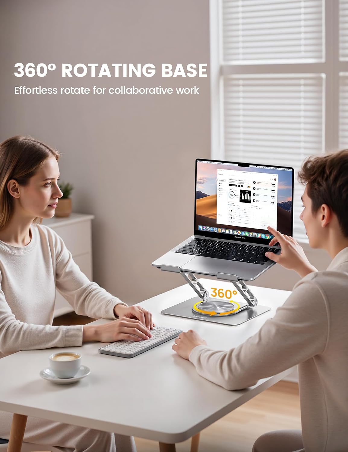 Aluminum Laptop Stand for Desk for MacBook Neo Air Pro 10-17.3''