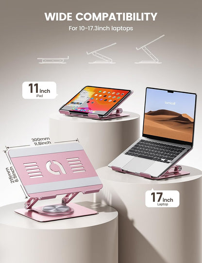 Aluminum Laptop Stand for Desk for MacBook Neo Air Pro 10-17.3''