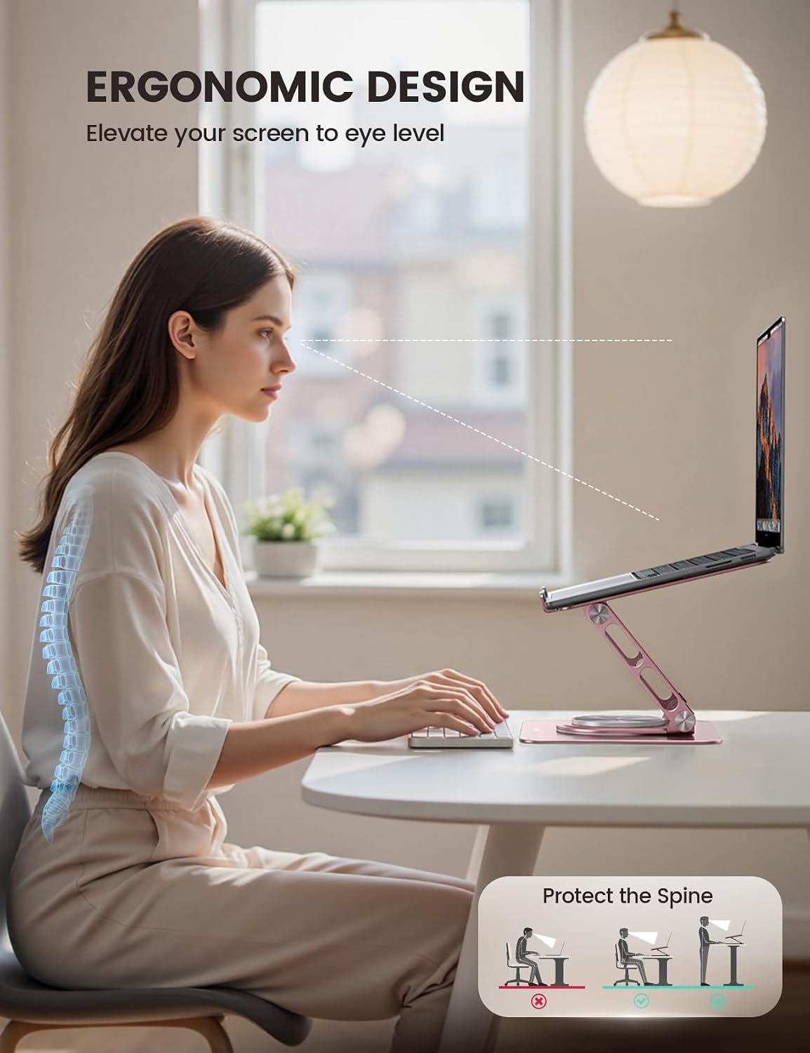Aluminum Laptop Stand for Desk for MacBook Neo Air Pro 10-17.3''