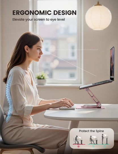 Aluminum Laptop Stand for Desk for MacBook Neo Air Pro 10-17.3''