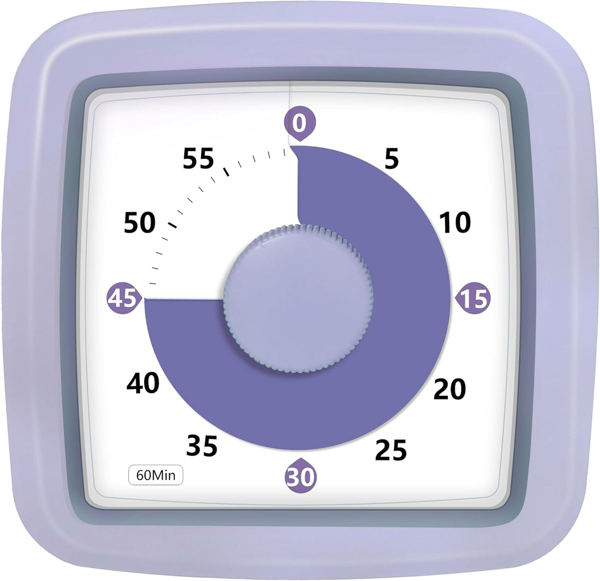 Visual Timer, 60 Minute Timer Silent Countdown Clock for Kids Homework, Classroom Time Management, Kitchen Timer for Cooking, No Ticking Mini Desk Timer for Adults Pomodoro Teachers, Orange