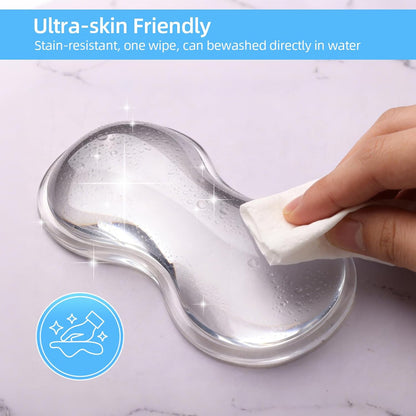 Mouse Wrist Rest Pad, Cool Gel Ergonomic Wrist Support with Non-Slip Base