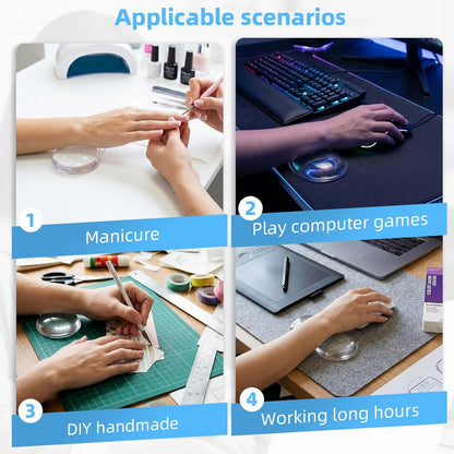Mouse Wrist Rest Pad, Cool Gel Ergonomic Wrist Support with Non-Slip Base