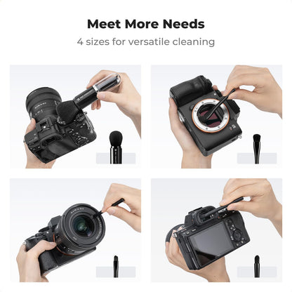 6-in-1 Keyboard Cleaning Brush Kit for Camera, Lens, PC,Black