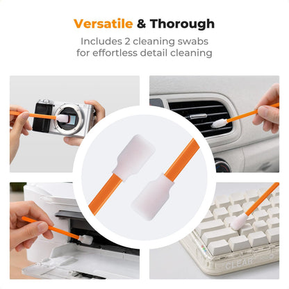 6-in-1 Keyboard Cleaning Brush Kit for Camera, Lens, PC,Black