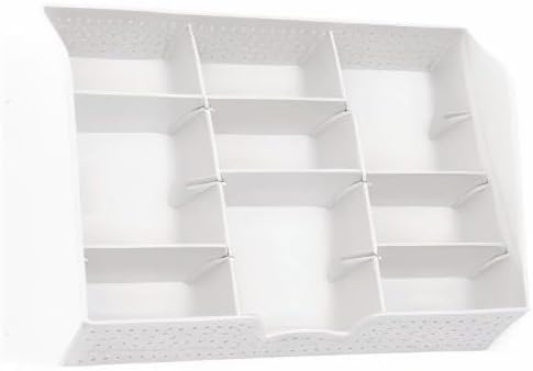 Drawer Organizer Tray, 9 Adjustable Compartments, Clear