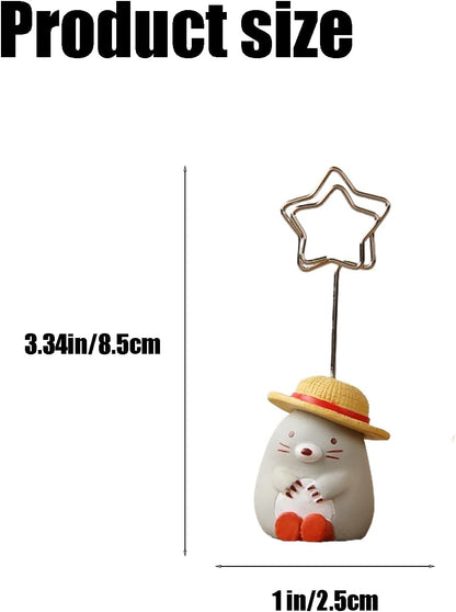 4Pcs,Cute Table Number Holders,Memo Clips Holder,Place Card Holder,Picture Holders with Clips,Home and Office Decoration