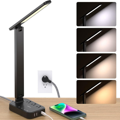 LED Desk Lamp with 4 Modes for Home Office College Dorm Essentials