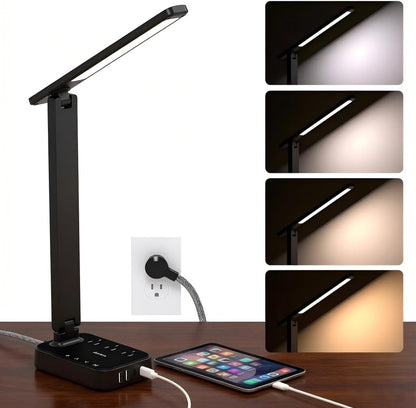 LED Desk Lamp with 4 Modes for Home Office College Dorm Essentials